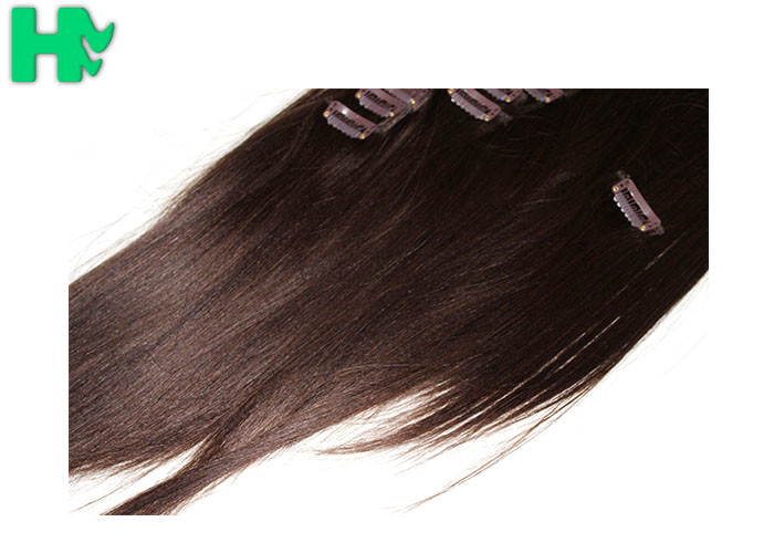 7A Synthetic Clip In Hair Extensions / Tangle Free Hair Extensions