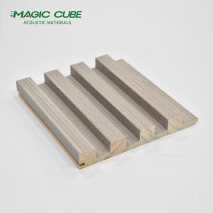 Eco-Friendly Fabric Color Style Solid Slat Panel for Interior Decoration