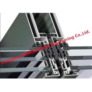 Modular 4m Unitized Glass Curtain Wall High Rise Building Construction