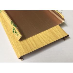 Decorative Polyester Roller Coated Aluminum Strip Ceiling Panel C - Shape Width
