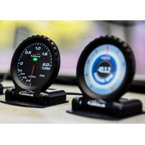 13 Parameters Car Gauge Meter High Resolutions 2 Dial Display