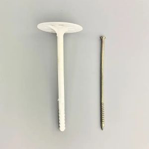 China 50mm White Plastic Insulation Anchor with Corrosion Resistance for House Wall Heat Insulation on sale