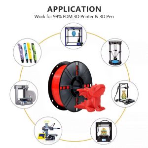 3D Printer 1.75mm Red PLA+ Filament Strong Toughness for Customization Request