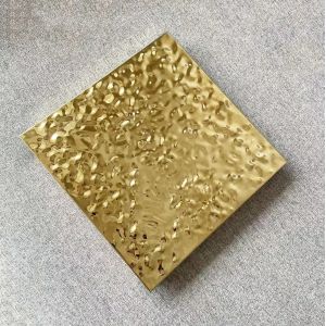 SS304 Water Ripple Clip In Ceiling Hotel Decoration Ceiling Panel