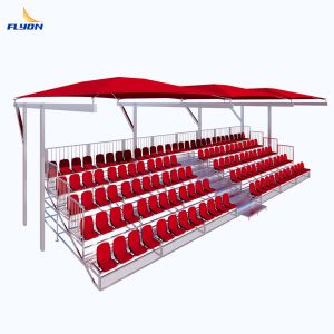 China Modular Folding Stadium Seat with Metal Frame and Shelter on sale