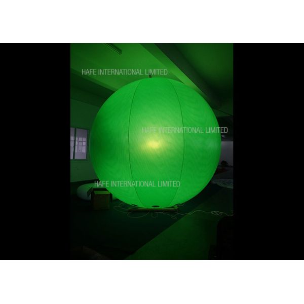 Quality Luminous 3.3 M Giant Led Light Up Helium Balloons 0.18 MM PVC With Protection Cover wholesale