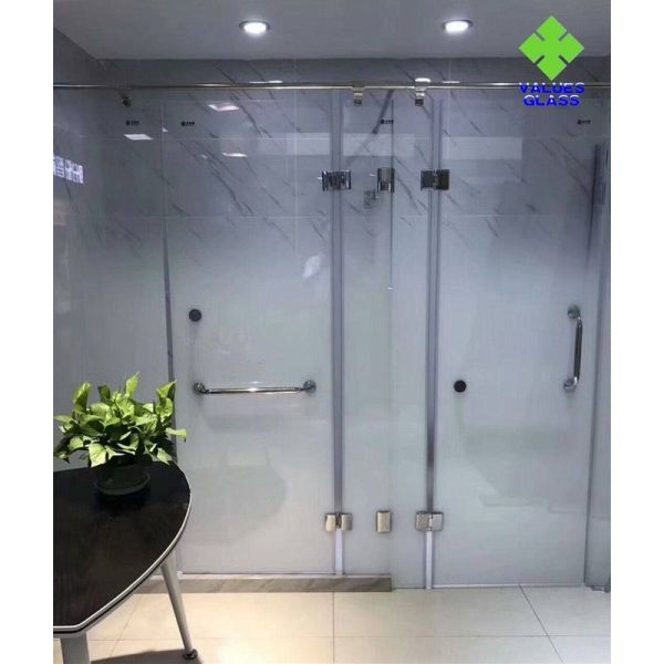Quality Safety Frosted Fading Glass Single Glass Raw Material For Shower Room wholesale