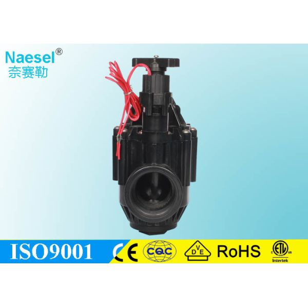 3 Plastic Industrial Solenoid Valve , Irrigation System 12 Volt Dc Solenoid