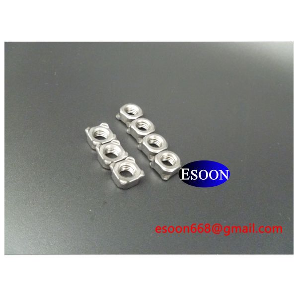 Quality M4-0.7 Carbon Steel DIN 928 Square Weld Nut,Plain surface,Grade 8 wholesale