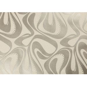 Champagne Foam Modern Removable Wallpaper With Geometric Pattern