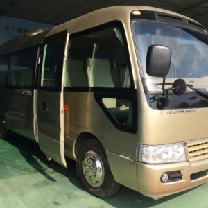 Cheap 8m Diesel Coaster Buses 19 Seats With AC LHD RHD Top Speed 100km/H for sale