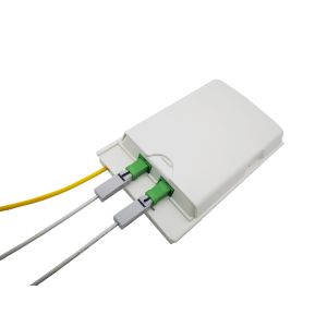 China FTB102H Wall Mounting Socket Panel SC Adapter Simplex Fiber Optic Termination Box with High ABS PC/ABS on sale