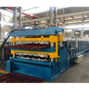 20m/Min Chaindrive Double Layer Roll Forming Machine 0.3mm Roof Tile Sheet