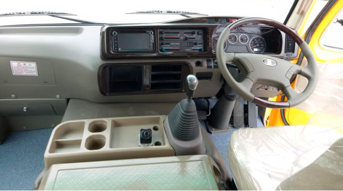 Brand New Mudan 23 Seats Used Coaster Bus Manual Gear Diesel Engine With AC Right Hand Drive