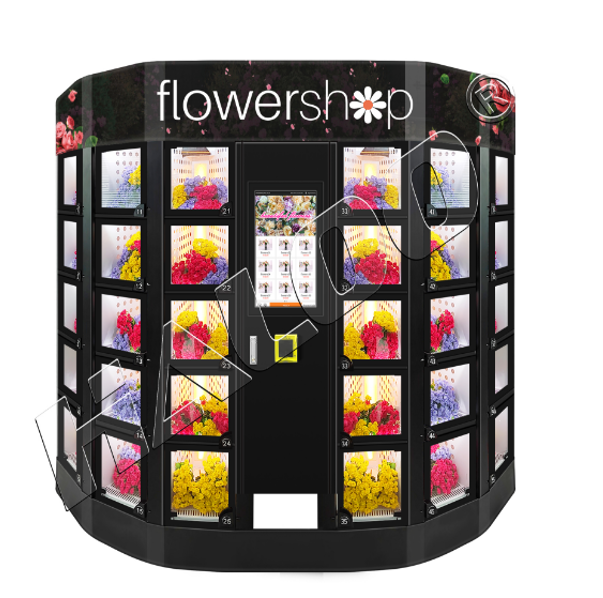 China Haloo Vending Machine Supplier Vendo distributeur de fleurs Custom Fully Automatic Vending Machine Touch Flower Vending Machine on sale