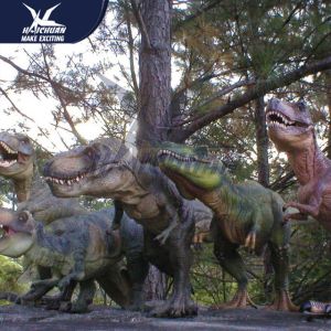 Big Infrared Sensor Outdoor Dinosaur With Eyes Blink Forepaws Moving