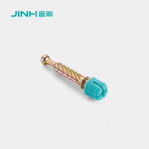 Zinc Plated Minifix Connecting Bolts Customized Fittings For Flat Packed