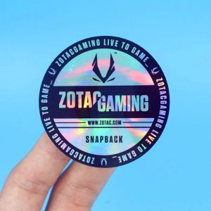 Debossing Laser Printing Waterproof Adhesive Label Glossy Lamination