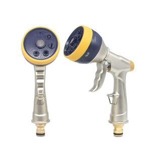 7 Patterns Extended Plastic Garden Water Guns Water Hose Nozzle