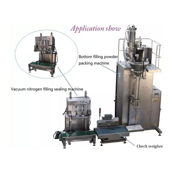 Vacuum Nitrogen Auger Type Powder Filling Machine Excellent Performance