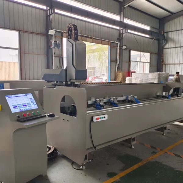 Quality Worktable +-90° turn Aluminum Window Profile CNC Drilling Milling Machinery wholesale