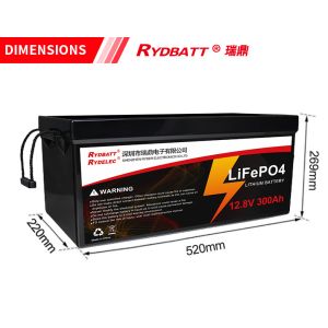 32700 Cells OEM Rechargeable Battery 12.8v 300ah LiFePO4 Battery Pack For AGV