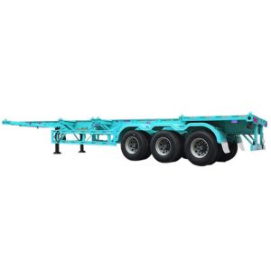 1600mm Skeleton Container Semi Trailer Fuwa 20 Ft Container Chassis