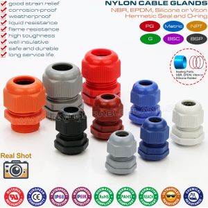 China Non-Armoured Plastic BSC Cable Glands, IP68 Waterproof Nylon Cable Strain Relief Fittings for Junction Box on sale