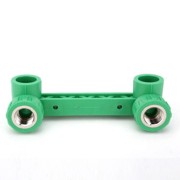 Double Plastic Pipe Connectors Long Female Elbow 20 - 32mm Equal Shape