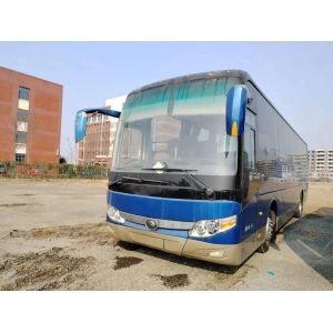 Used Passenger Bus 51 Seats Double Doors Leaf Spring Suspension Weichai Engine