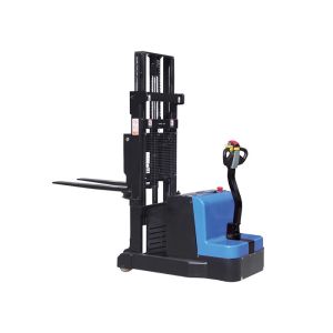 800kg Walking Type Reach Warehouse Forklift Trucks With Triplex Mast 3000Mm