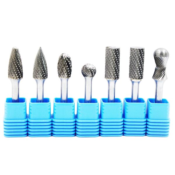 Quality Power Tools Set 6mm 1/8 Shank Carving Metal Engraving Single Standard Cut One Set 10 Tungsten Steel Carbide Burr wholesale