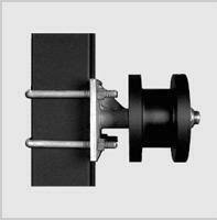 One Graphite Impregnated Nylon Cantilever Gate Rollers H U Groove With Cover