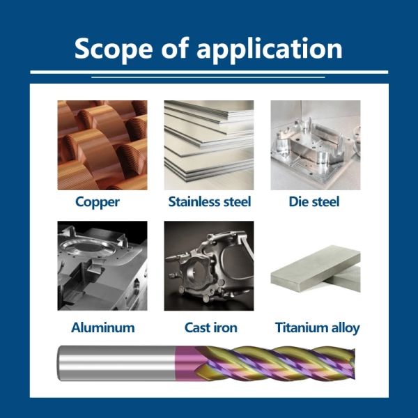 Tungsten Steel End Mill 4 Flute Straight Endmill Cnc Profile Cutter End Milling Cutter D1-D20 For Stainless Steel Mil