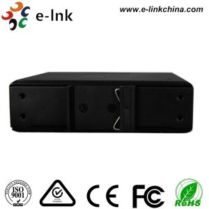 Industrial 2Ch Double ring Fiber Media Converter with 2 SFP port , RS232 / RS22