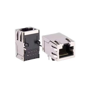 China Shielded Cat6 RJ45 Female Jack 6u Gold Plating Side Entry on sale