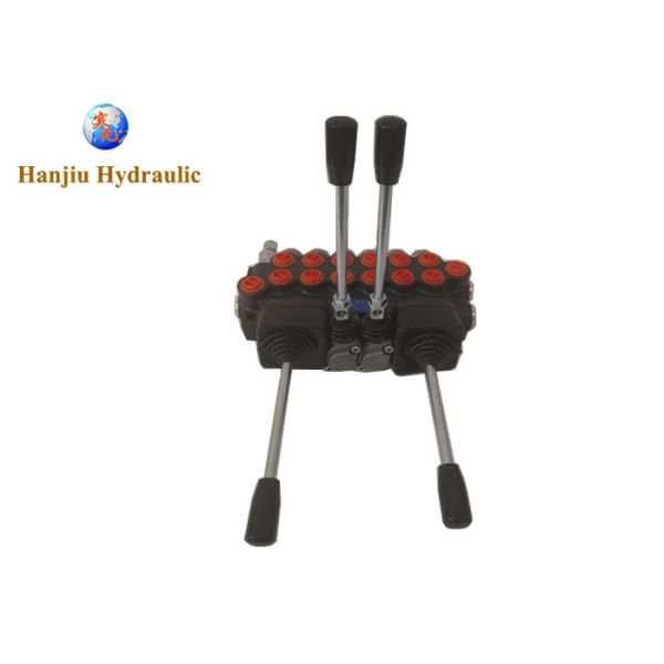 Quality 6P40 Joystick Hydraulic Directional Valve 40lpm Manual Control Valve Interchangeable Spool wholesale