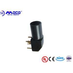 Durable M12 Connector 4 Pin With 90° Socket , Printed Circuit Push Pull