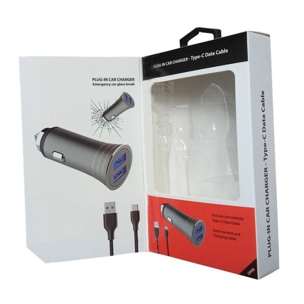 Print Magnetic Paper Box Electronics Color Packaging With Clear Blister Tray For