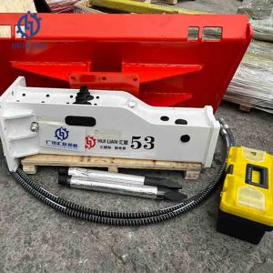Customized Loader Attachment Silenced Hammer with Chisel 53mm Hydraulic Skid