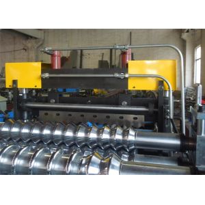Zinc Colored Steel Floor Deck Roll Forming Machine / Floor Tiles Making Machine