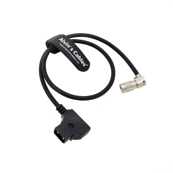 Alvin’s Cables Rotatable Right Angle Hirose 4 Pin Male to D-tap Power Cable for