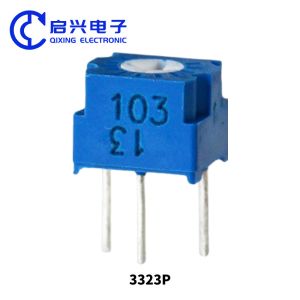 Cheap 3323 Series Single Turn Metal Glass Glaze Trimmer Potentiometer with 10Ω~5MΩ Resistance Range ±10% Tolerance and 500V Withstand Voltage for sale
