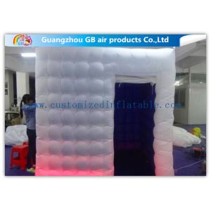 Colored Customized Inflatable Led Photo Booth Enclosure Rental With Internal