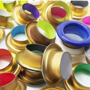 Electroplated IRON Hollow Snap Eyelet Rings Buckle Diameter 4-10mm Suitable For