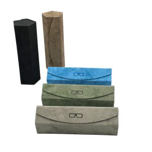 Customized Folding Triangle Eyeglass Case Personalised Eyewear Case Fashionable