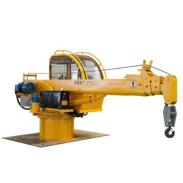 360 Degree Rotation Mobile Harbour Crane Marine Deck Ship Crane With Telescopic