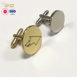 Custom Metal Engraved Cufflinks , Soft Enamel Car Shape Men Square Cufflink