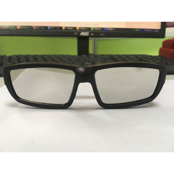 Black Silver Color Solar Viewing Glasses , Anti Scratch Sun Viewing Glasses