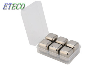 Quality Wine Drinking Silver Stainless Steel Ice Cubes Dishwasher Safe Unbreakable wholesale